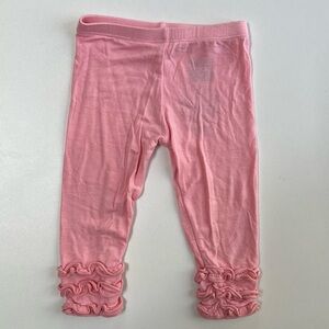 Kickee Pants Pink Ruffle Leggings 3-6 Months